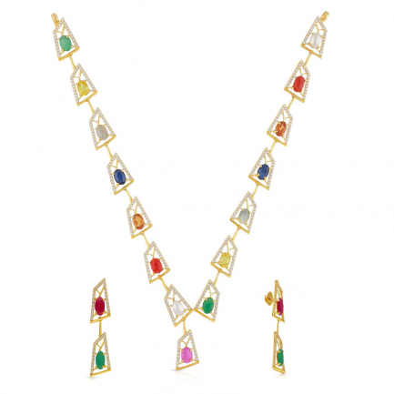 Amira Gold — Gemstone Necklace Set