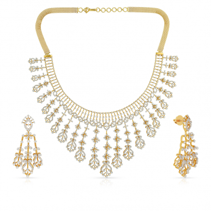 Amira Gold — Diamond Necklace Set