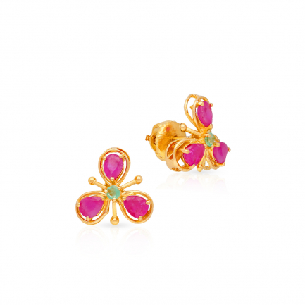 Amira Gold — Gemstone Earring
