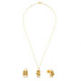 Amira Gold — Uncut Diamond Pendant Set
