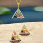Amira Gold — Gemstone Pendant Set