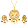 Amira Gold — Uncut Diamond Pendant Set