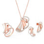 Amira Gold — Diamond Pendant Set