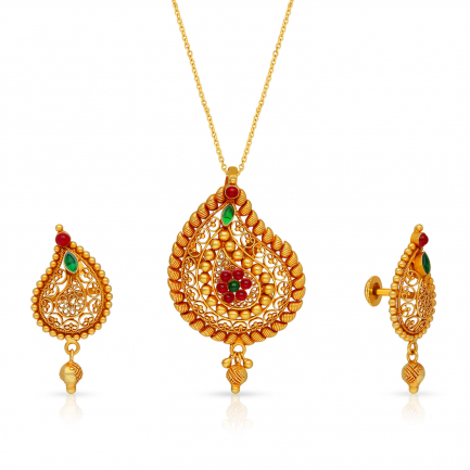 Amira Gold — Gold Pendant Set