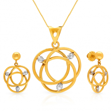 Amira Gold — Gold Pendant Set