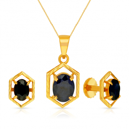 Amira Gold — Gemstone Pendant Set