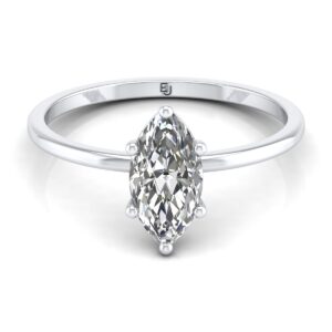 Amira Gold — MALIKA: Certified Marquise Solitaire Diamond Ring