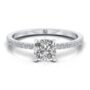 Amira Gold — Layan: Certified Cushion Pave Diamond Ring