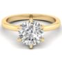 Amira Gold — Safia: 6 Prongs Diamond Solitaire Ring