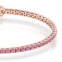Amira Gold — Pink Sapphire Tennis Bracelet