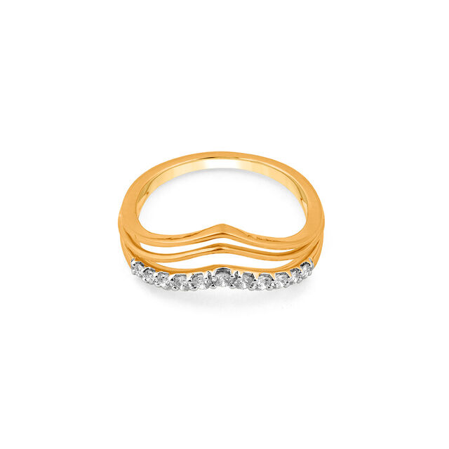 Amira Gold Tanishq 18 Karat Diamond Finger Ring for Women