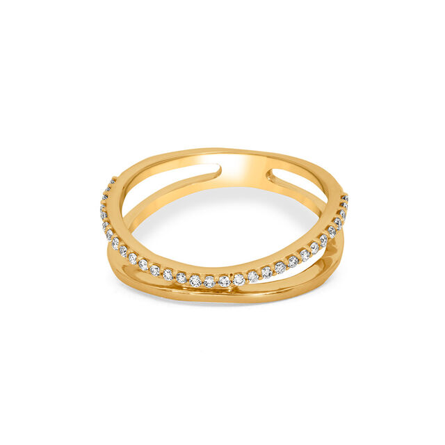 Amira Gold Tanishq 18 Karat Diamond Finger Ring for Women