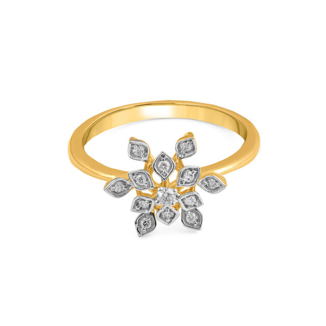 Amira Gold Tanishq 18 Karat Diamond Finger Ring for Women