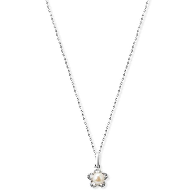 Amira Gold Chic Floret Diamond Pendant with Chain