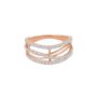 Amira Gold Tanishq 18 KT Layered Line Ring for Women