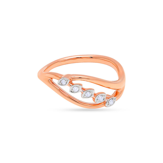 Amira Gold Tanishq 18KT Diamond Finger Ring for Women