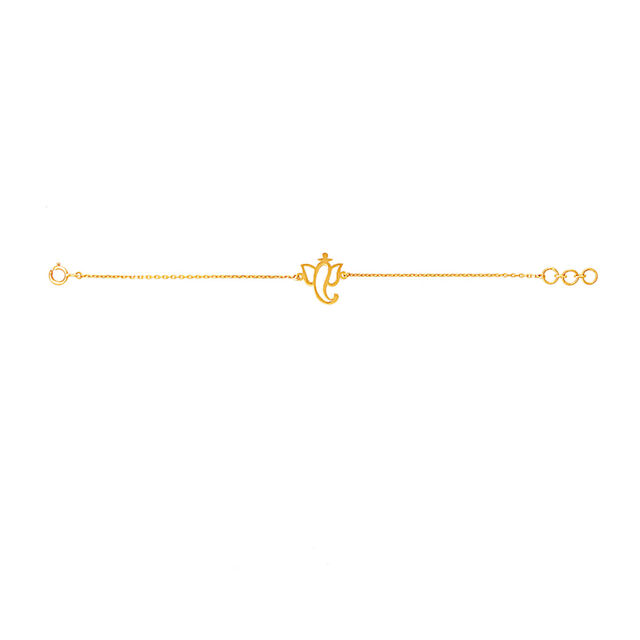 Amira Gold Sleek Modernist Gold Bracelet