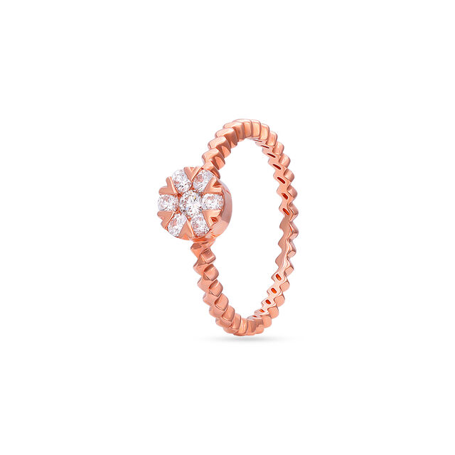 Amira Gold Tanishq 18 Karat Diamond Finger Ring for Women