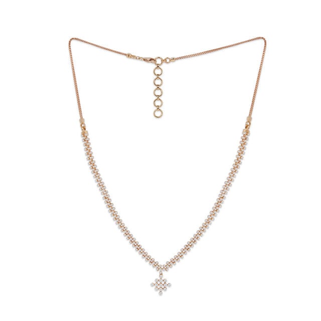 Amira Gold Tanishq 18KT Diamond Necklace for Women