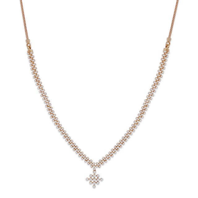 Amira Gold Tanishq 18KT Diamond Necklace for Women