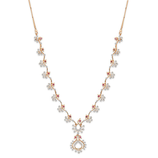 Amira Gold Tanishq 18KT Diamond Necklace for Women - Image 1