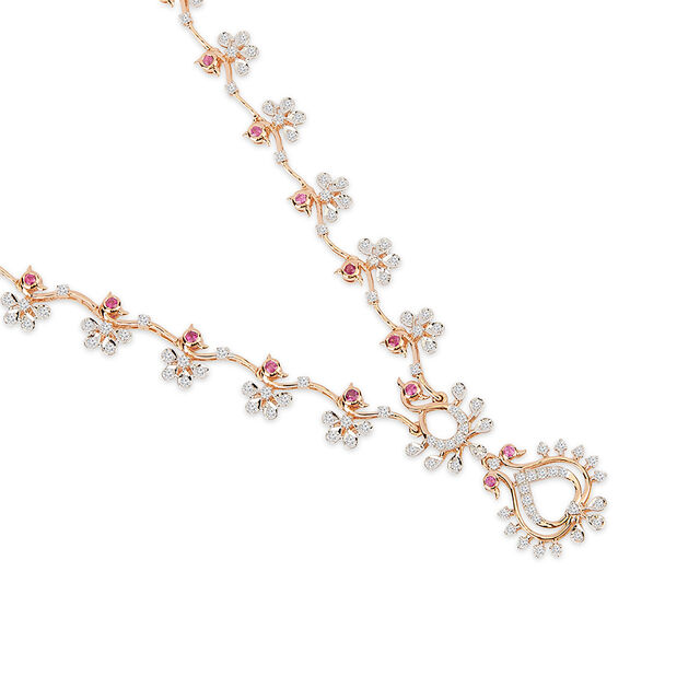 Amira Gold Tanishq 18KT Diamond Necklace for Women - Image 2