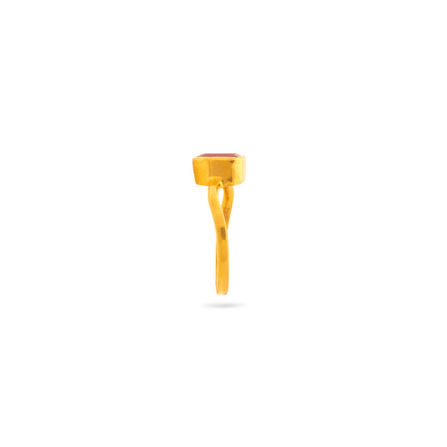 Amira Gold Standout Ruby and Gold Ring
