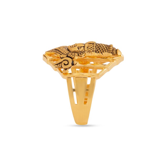 Amira Gold Tanishq 22KT Gold Finger Ring for Men - Image 2