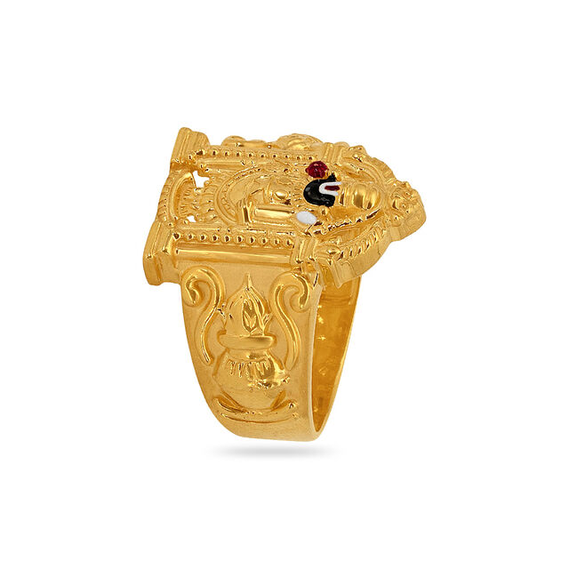 Amira Gold Tanishq 22 Karat Gold Finger Ring for Men