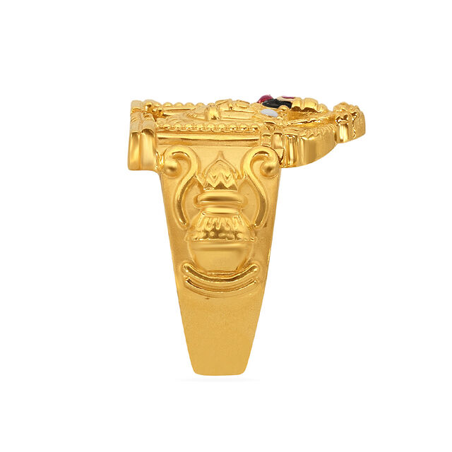 Amira Gold Tanishq 22 Karat Gold Finger Ring for Men - Image 2