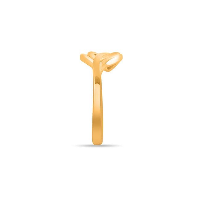 Amira Gold Infinity Twist Gold Ring