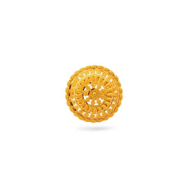 Amira Gold Luminous Sunflower Splendor Ring