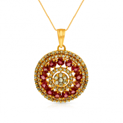Amira Gold — Uncut Diamond Pendant
