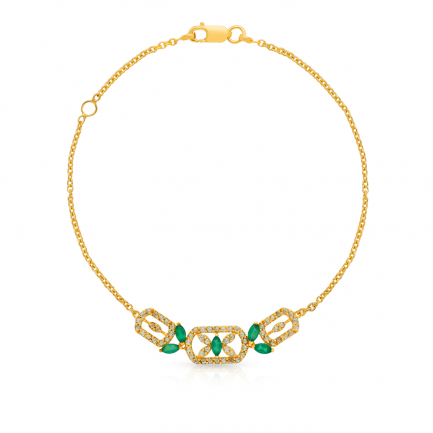 Amira Gold — Uncut Diamond Bracelet