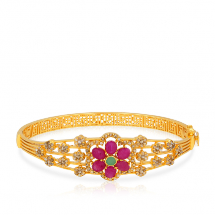 Amira Gold — Uncut Diamond Bangle