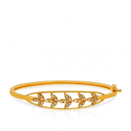 Amira Gold — Uncut Diamond Bangle