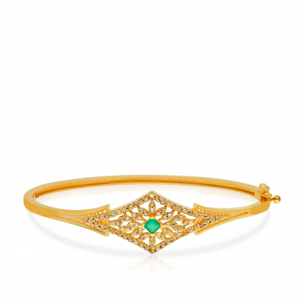 Amira Gold — Uncut Diamond Bangle