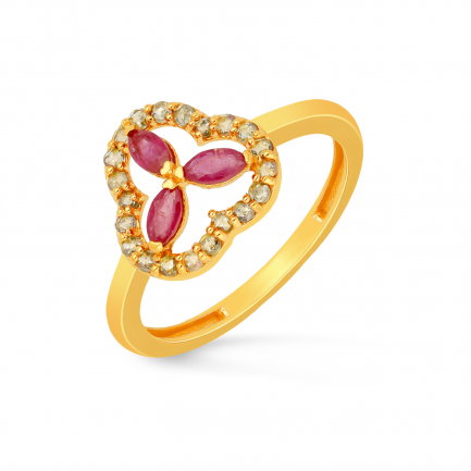 Amira Gold — Uncut Diamond Ring