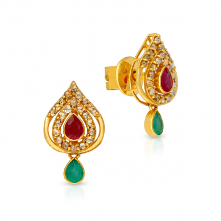 Amira Gold — Uncut Diamond Earring