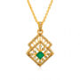 Amira Gold — Uncut Diamond Pendant