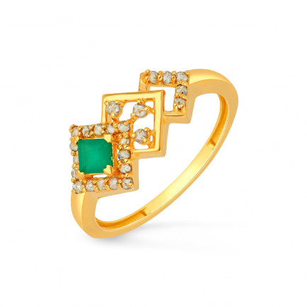 Amira Gold — Uncut Diamond Ring