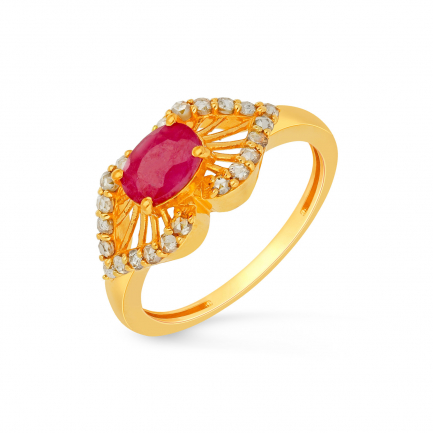 Amira Gold — Uncut Diamond Ring