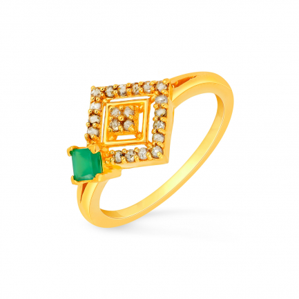 Amira Gold — Uncut Diamond Ring