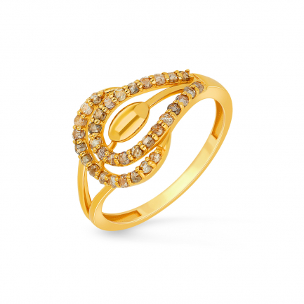 Amira Gold — Uncut Diamond Ring