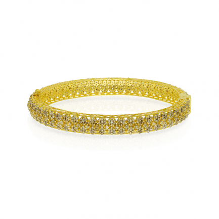Amira Gold — Uncut Diamond Bangle