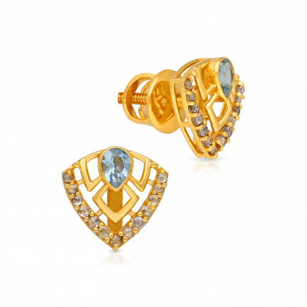 Amira Gold — Uncut Diamond Earring