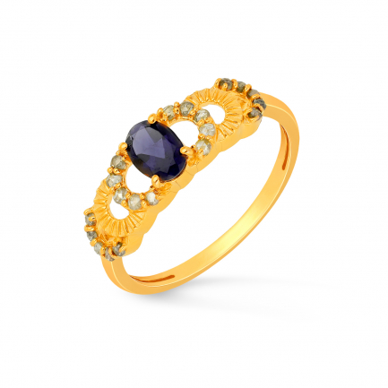 Amira Gold — Uncut Diamond Ring