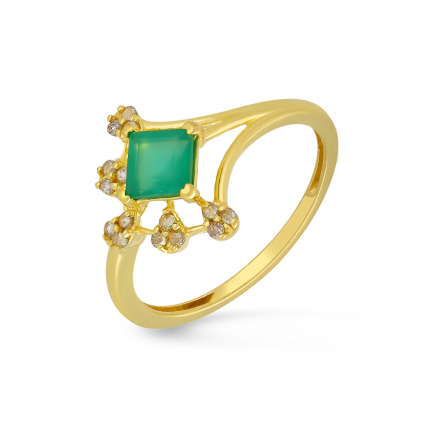Amira Gold Uncut Diamond Ring EURGGEN531RN1