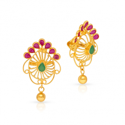 Amira Gold — Gemstone Earring