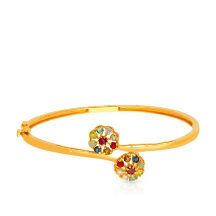 Amira Gold — Gemstone Bangle